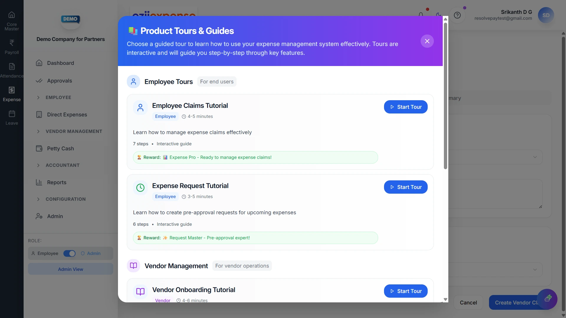 Product tour and guided tutorials - Mobile and web